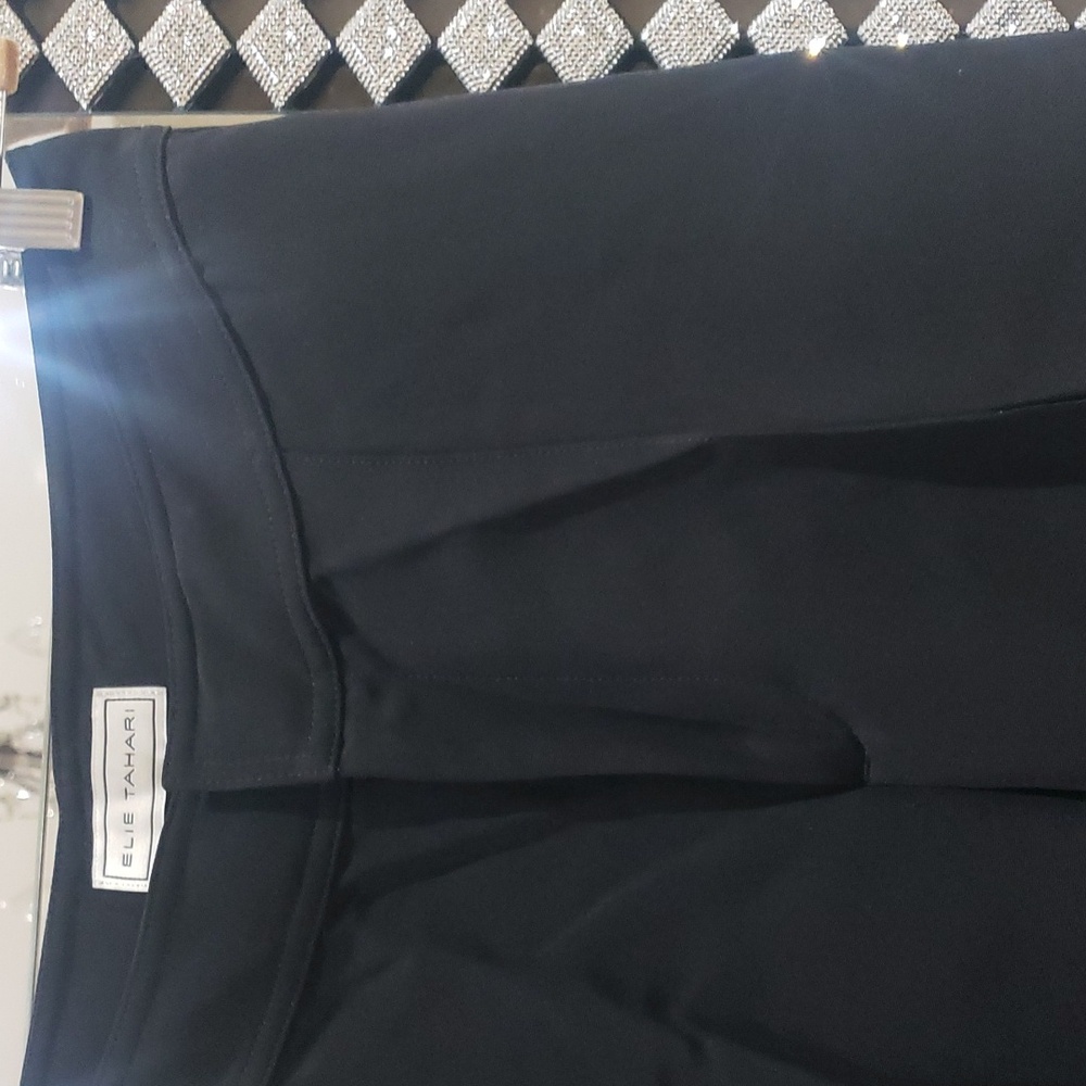 Nwt Elie Tahari size 6 black wide legs pants - Picture 7 of 14
